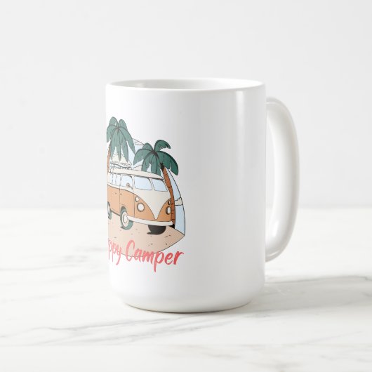 Happy camper koffiemok (Voorkant rechts)
