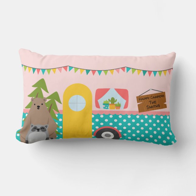 Happy Camper Kussen (Voorkant)