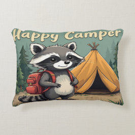 Happy Camper - Leuk en avontuurlijk Accent Kussen