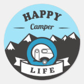 Happy Camper Life Sticker (Voorkant)