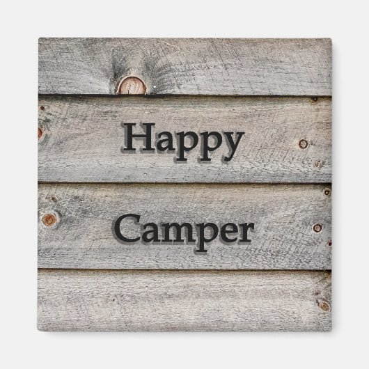 Happy Camper Magneet (Voorkant)