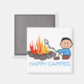 Happy Camper Magneet (Voorkant / Achterkant)