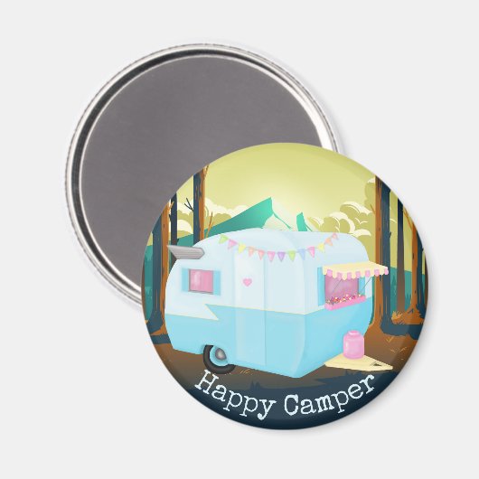Happy Camper Magneet (Voorkant / Achterkant)