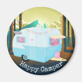 Happy Camper Magneet (Voorkant)