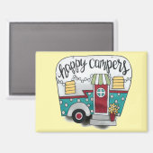 Happy camper magneet (Voorkant / Achterkant)