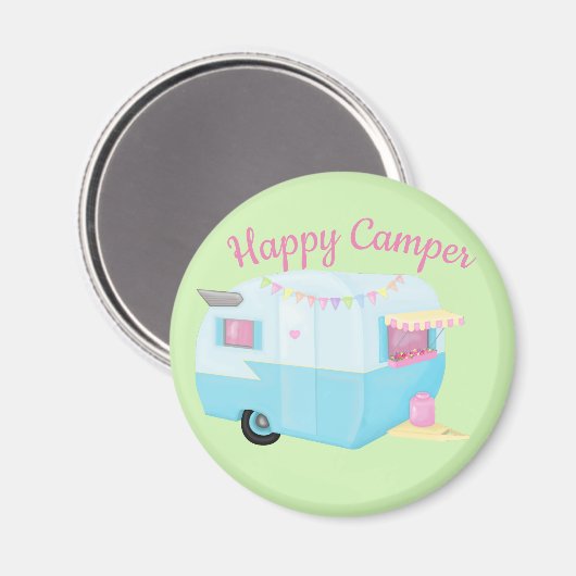 Happy Camper Magneet (Voorkant / Achterkant)