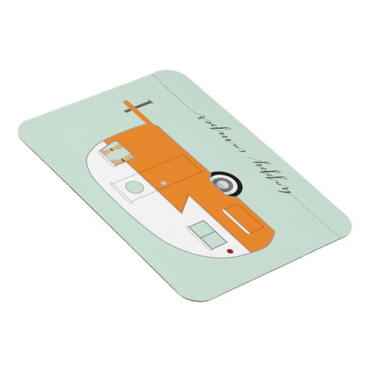 Happy Camper Magnet Sinaasappel Magneet (Rechterzijde)