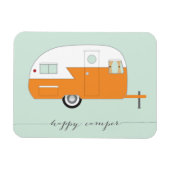 Happy Camper Magnet Sinaasappel Magneet (Horizontaal)