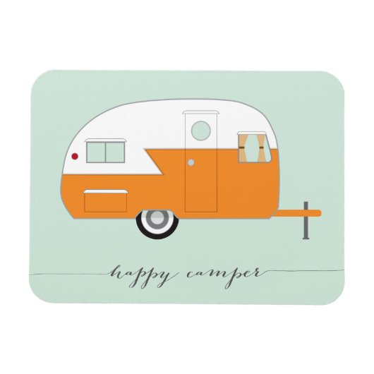 Happy Camper Magnet Sinaasappel Magneet (Horizontaal)