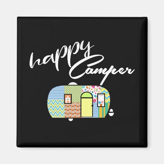 Happy Camper Magnets Magneet (Voorkant)