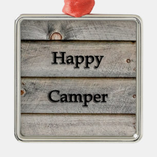 Happy Camper Metalen Ornament