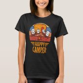 Happy Camper Mode On Happy Marshmallows Camping T-shirt (Voorkant)