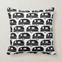 Happy Camper | Modern Camper Decor Black White