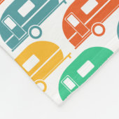 Happy Camper | Moderne Camper Blanket-rechten Fleece Deken (Hoek)