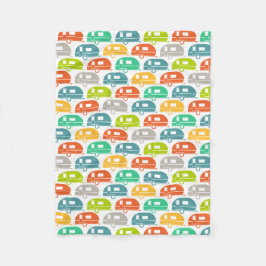 Happy Camper | Moderne Camper Blanket-rechten Fleece Deken