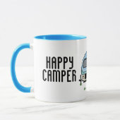 Happy camper mok camping cadeau idee voor reiziger (Links)