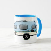 Happy camper mok camping cadeau idee voor reiziger (Voorkant rechts)