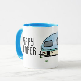 Happy camper mok camping cadeau idee voor reiziger