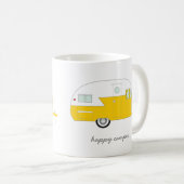 Happy Camper Mok - Geel (Voorkant rechts)