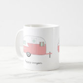 Happy Camper Mok - Roze (Voorkant links)