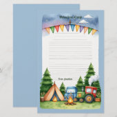 Happy Camper Notes Briefpapier (Voorkant / Achterkant)