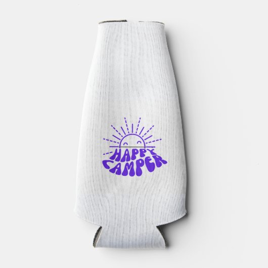 Happy Camper op een Flesjeskoeler (Voorkant)