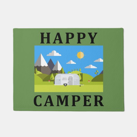 Happy Camper Outdoor Deurmat (Voorkant)