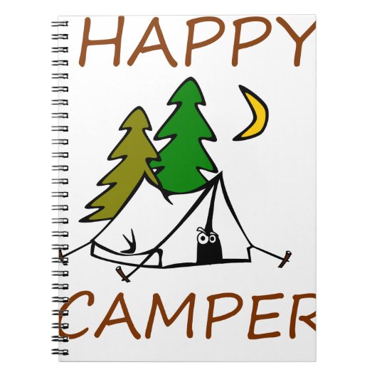 Happy Camper Outdoor Notitieboek (Voorkant)