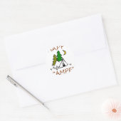 Happy Camper Outdoor Ronde Sticker (Envelop)