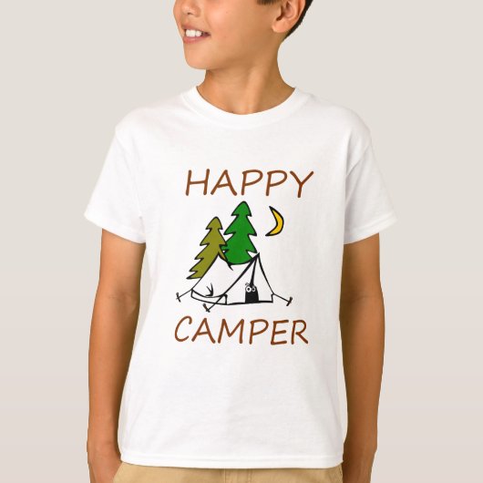 Happy Camper Outdoor T-shirt (Voorkant)