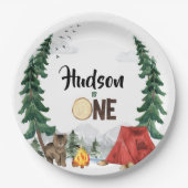 Happy Camper papieren Borden Papieren Bordje (Voorkant)