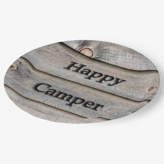 Happy Camper Papieren Bordje (Gekanteld)