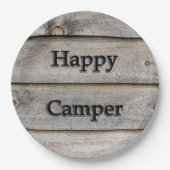 Happy Camper Papieren Bordje (Voorkant)