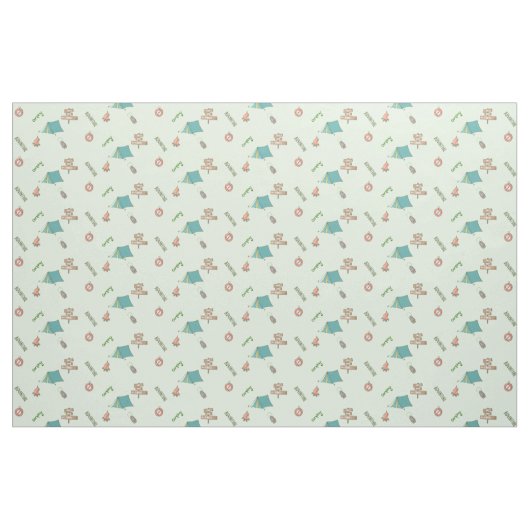 Happy Camper Pattern Stof (Fat Quarter)
