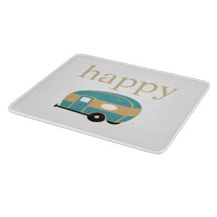 Happy Camper Personaltiy Cutting Board Snijplank