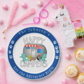 Happy Camper, persoonlijke Camping-Borden Papieren Bordje (Feest)
