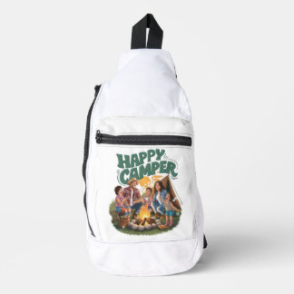 Happy Camper Peuter T-shirt (1) Sling Bag