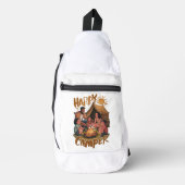 Happy Camper Peuter T-shirt (5) Sling Bag (Voorkant)