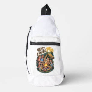 Happy Camper Peuter T-shirt (6) Sling Bag