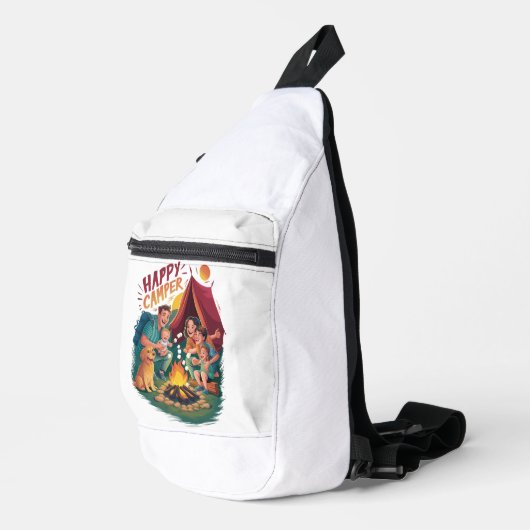 Happy Camper Peuter T-shirt (7) Sling Bag (Rechterhoek)