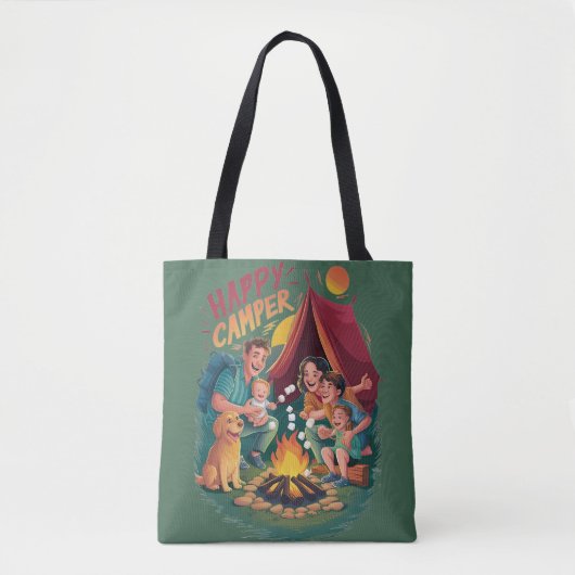 Happy Camper Peuter T-shirt (7) Tote Bag (Voorkant)