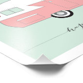 Happy Camper Photo Paper Print - Roze Foto Afdruk (Hoek)