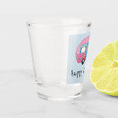 Happy Camper Pink RV Shot Glas (Links)