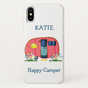 Happy Camper Pink Shasta Trailer Case-Mate iPhone Case