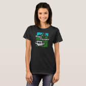 Happy Camper Pop Up trailer T-shirt (Voorkant volledig)