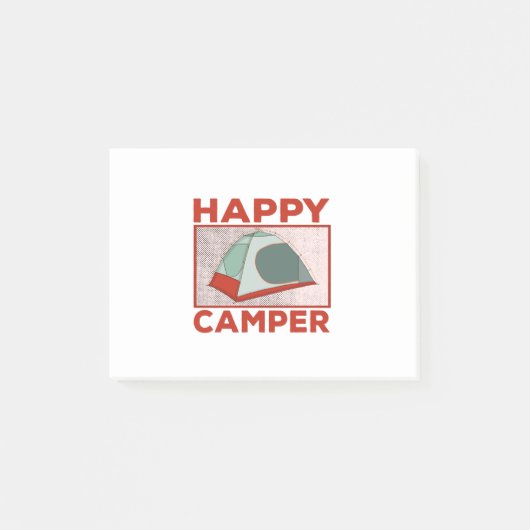 Happy Camper Post-it® Notes (Voorkant)