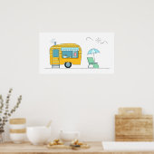 Happy camper poster (Keuken)