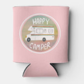 Happy Camper Rainbow RV Sunset Motorhome RV Blikjeskoeler (Voorkant)