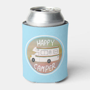 Happy Camper Rainbow RV Sunset Motorhome RV Blikjeskoeler