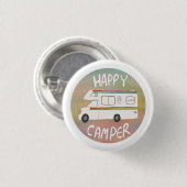 Happy Camper Rainbow RV Sunset Motorhome RV Ronde Button 3,2 Cm (Voorkant /achterkant)